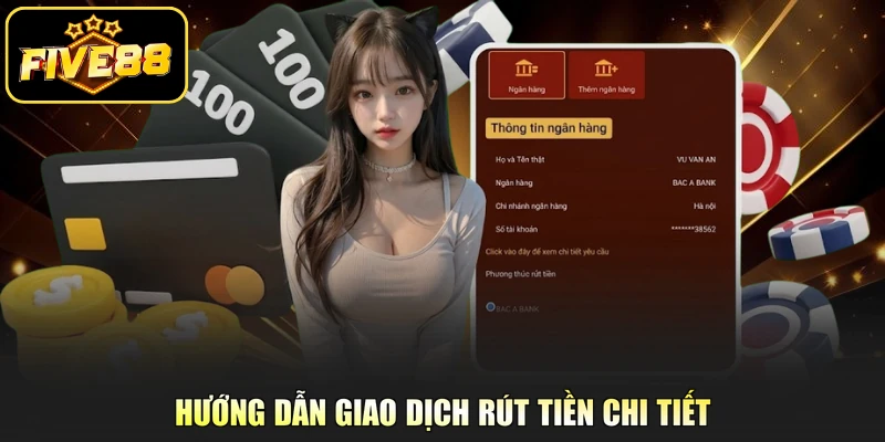Hướng dẫn giao dịch rút tiền chi tiết